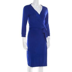 Diane Von Furstenberg Jersey Wrap Dress, Cobalt Blue, Size 6